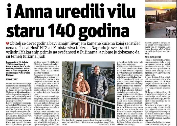 19th Century Stone Art House In Nature Park Makarska